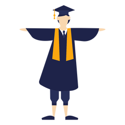 Graduate celebrating basic illustration Graduate celebrating basic illustration
