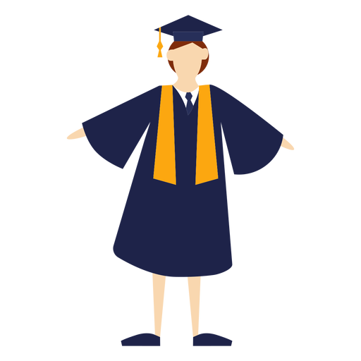 Graduate flat PNG Design