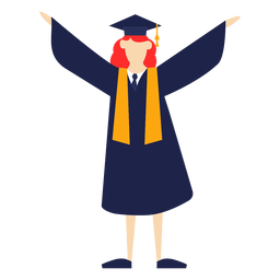 Ilustração básica de levantamento de mãos para pós-graduação Desenho PNG