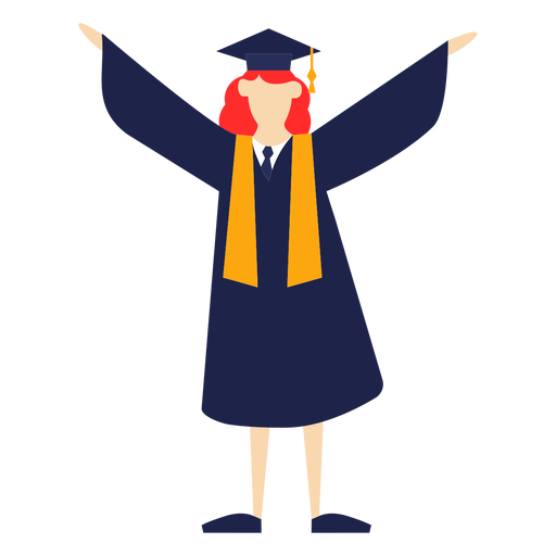 Graduate lifting hands basic illustration PNG Design