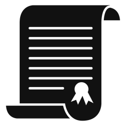 Certificado de graduação simples Desenho PNG