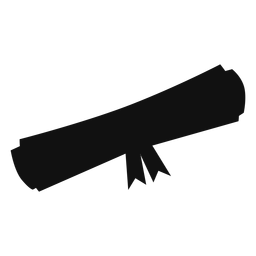 Abschlussdiplom-Silhouette PNG-Design