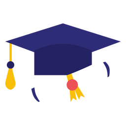 Chapéu de formatura e diploma Desenho PNG