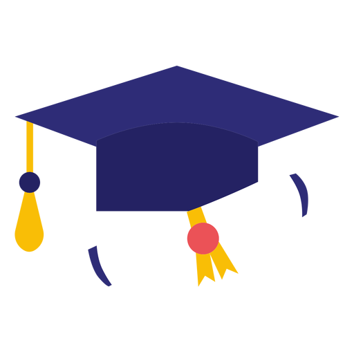 Graduation hat and diploma PNG Design