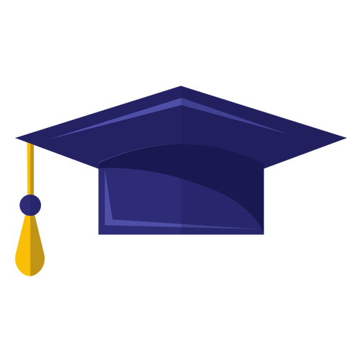 Graduation hat icon PNG Design