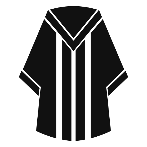 Graduation robe flat PNG Design