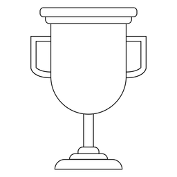 Línea de copa de trofeo de graduación Transparent PNG