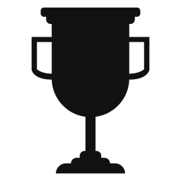 Silueta de copa de trofeo de graduación Transparent PNG