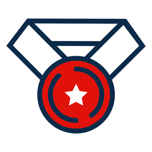 Independence day medal icon PNG Design