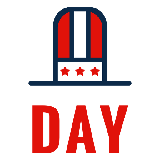 Independence day top hat icon PNG Design