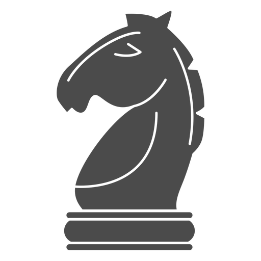 Knight chess piece PNG Design