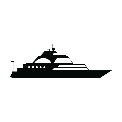 yacht silhouette vector