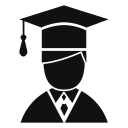 Male Graduate Avatar Flat PNG & SVG Design For T-Shirts