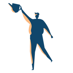 Hombre con agua puede silueta Diseño PNG