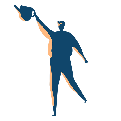 Man with water can silhouette PNG Design