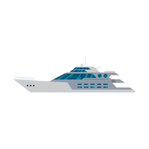 Megayacht Schiffsikone PNG-Design