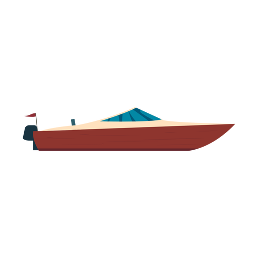 Icono de barco lancha Diseño PNG