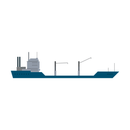 Icono de barco petrolero Diseño PNG