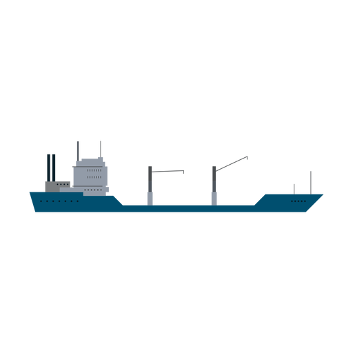 Icono de barco petrolero Diseño PNG