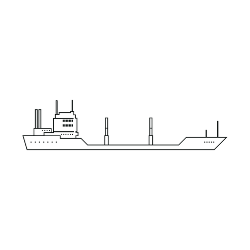 Linha de navio petroleiro Desenho PNG