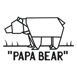Gráfico da camiseta do papai urso Desenho PNG