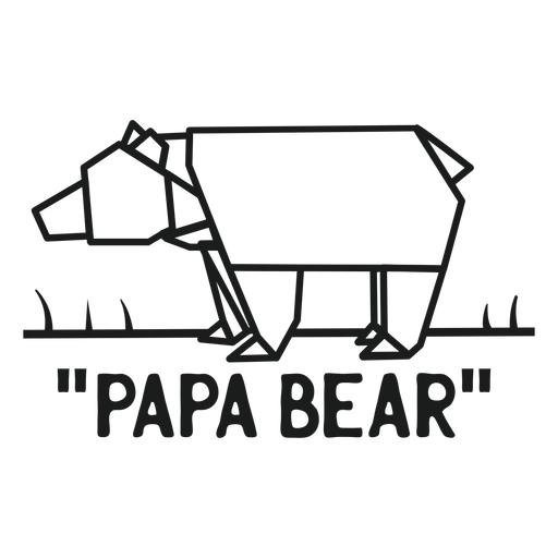 Papa bear t shirt graphic PNG Design