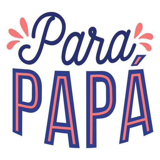 Para papa lettering PNG Design
