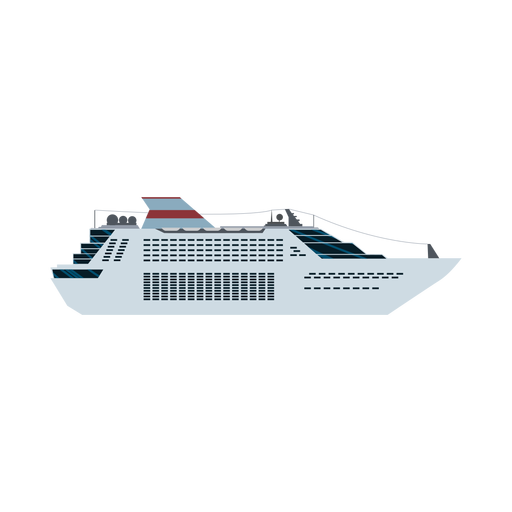 Icono de barco de pasajeros Diseño PNG