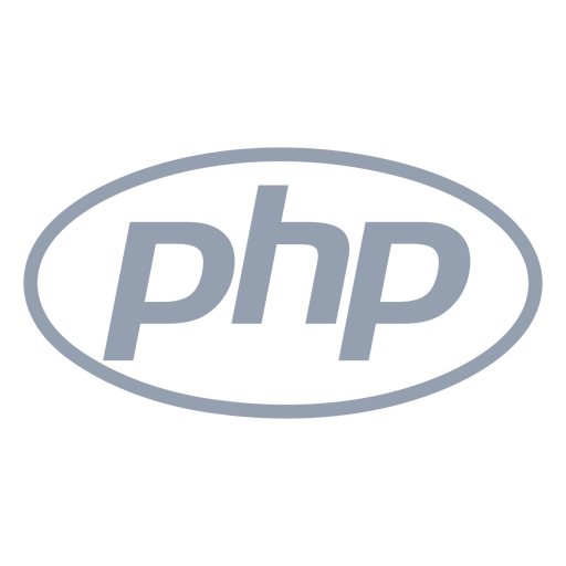 PHP Programmiersprache flach PNG-Design