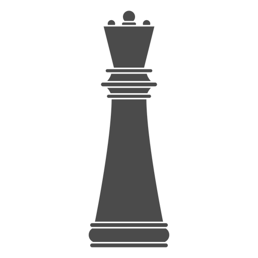 Pieza de ajedrez reina Diseño PNG