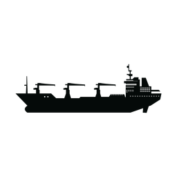 Nachschuböler Schiffsschattenbild PNG-Design