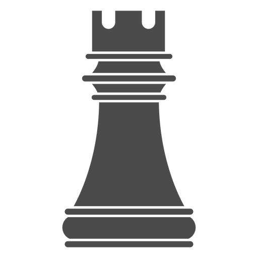 Design PNG E SVG De Peça De Xadrez De Torre Para Camisetas