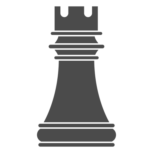 Pieza de ajedrez de torre Diseño PNG