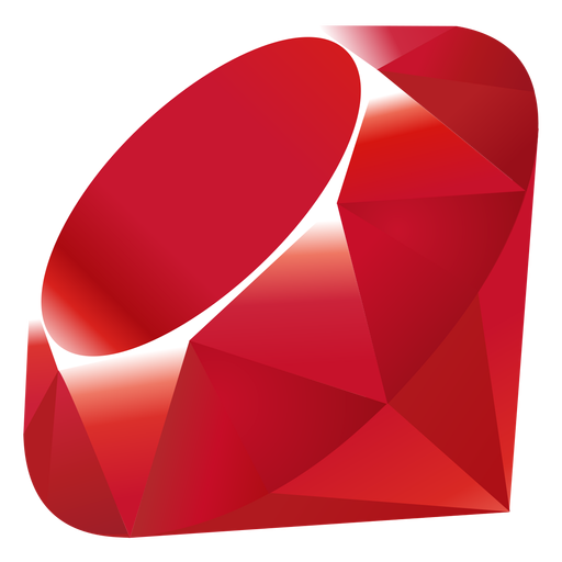 Ruby Programmiersprachen-Symbol PNG-Design