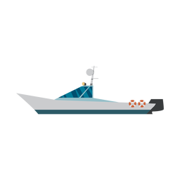 Ícone de barco runabout Desenho PNG