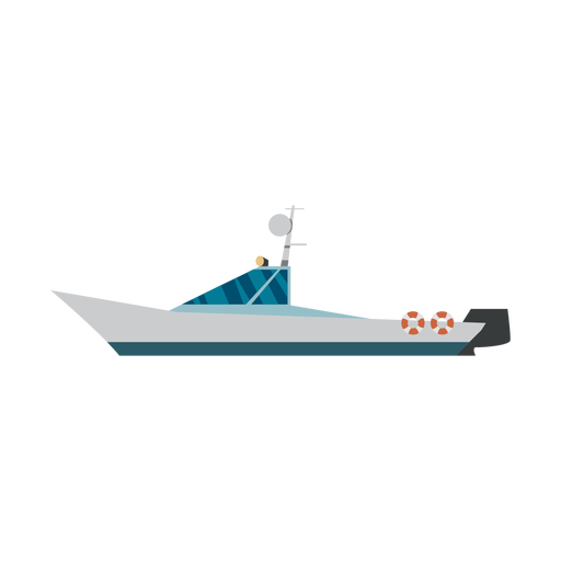 Icono de barco Runabout