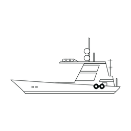 Linha de barcos à vela Desenho PNG