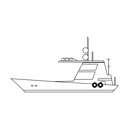 Línea de veleros Diseño PNG