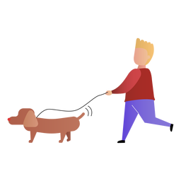 Gehender Hund des Sohns PNG-Design