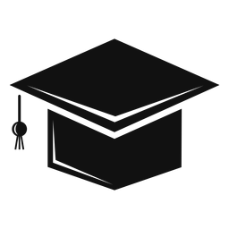 Boné acadêmico quadrado Desenho PNG