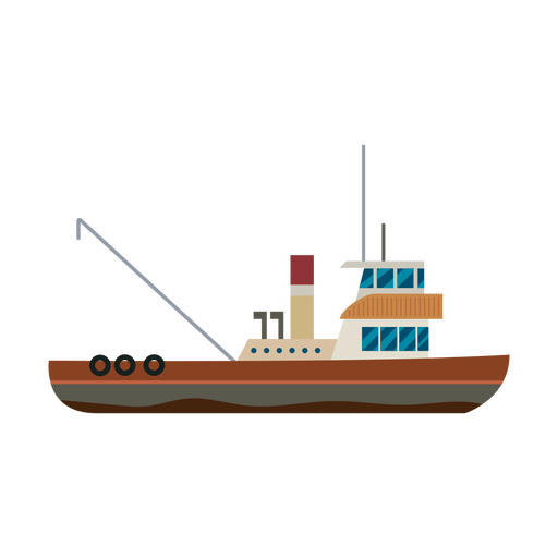 Schlepperschiff Symbol PNG-Design