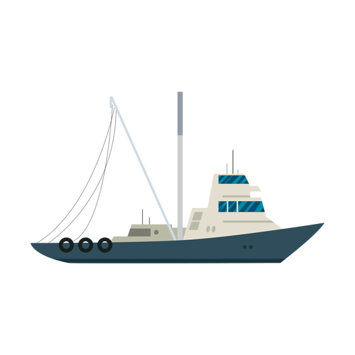 Ícone de navio rebocador Desenho PNG