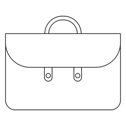 Univercity Aktentasche Linie PNG-Design