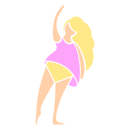 Ícone de exercício de balé feminino Desenho PNG