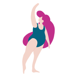 Frau Ballett Pose Ballett PNG-Design