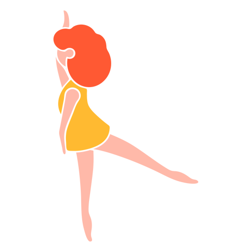 Woman ballet position icon