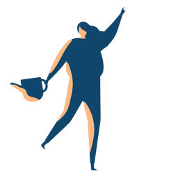 Mulher com silhueta de água Desenho PNG
