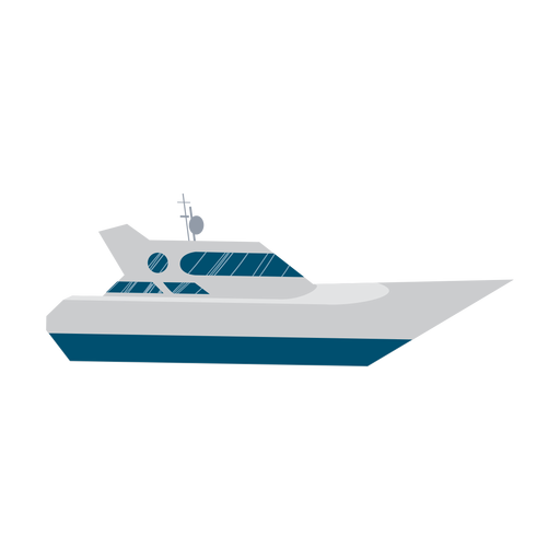 Icono de barco de yate Diseño PNG