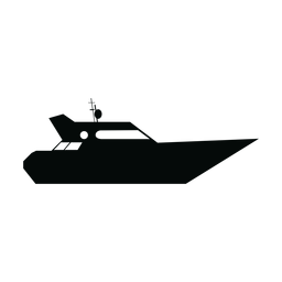 Yacht ship silhouette PNG Design