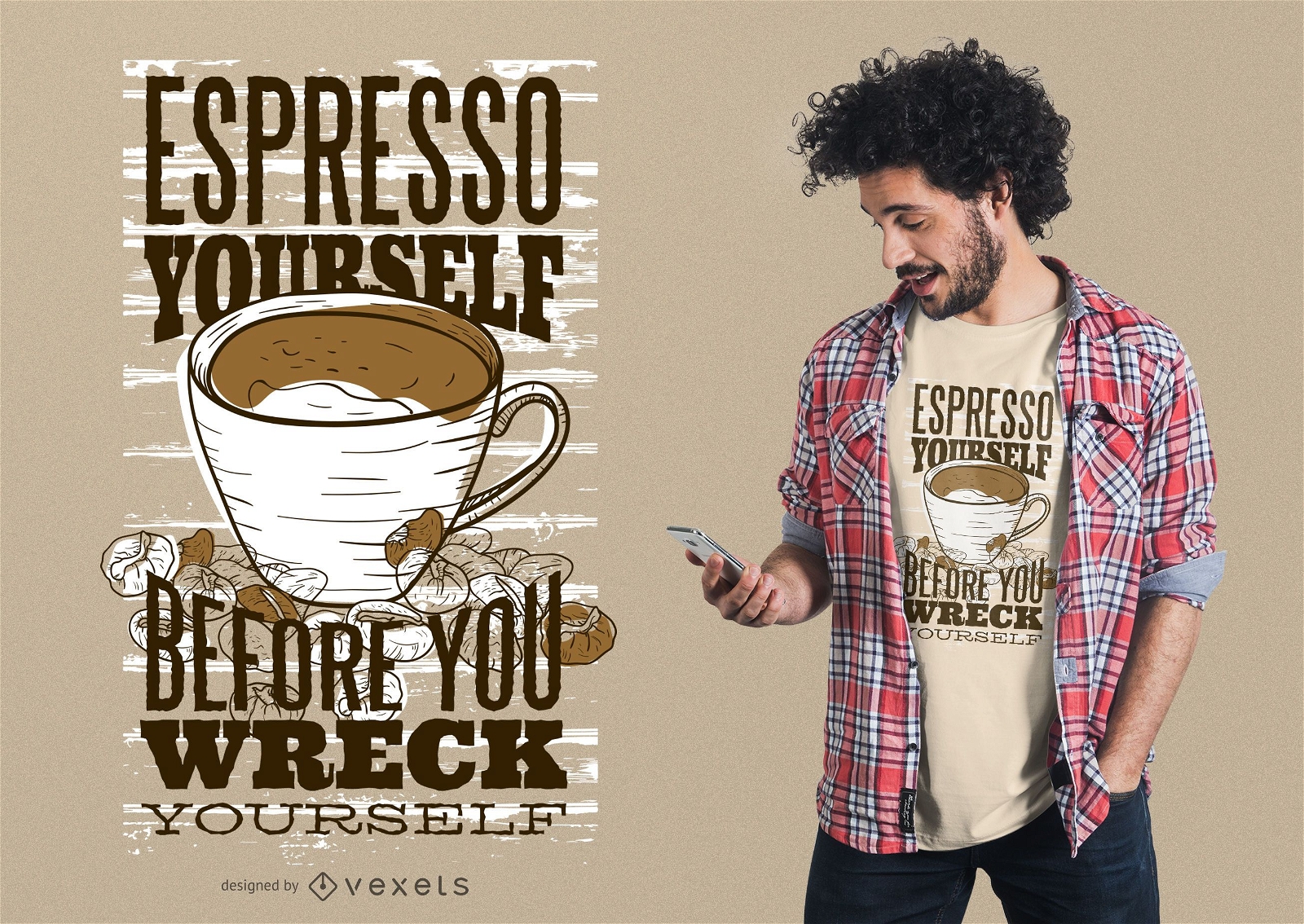 Diseño de camiseta espresso yourself